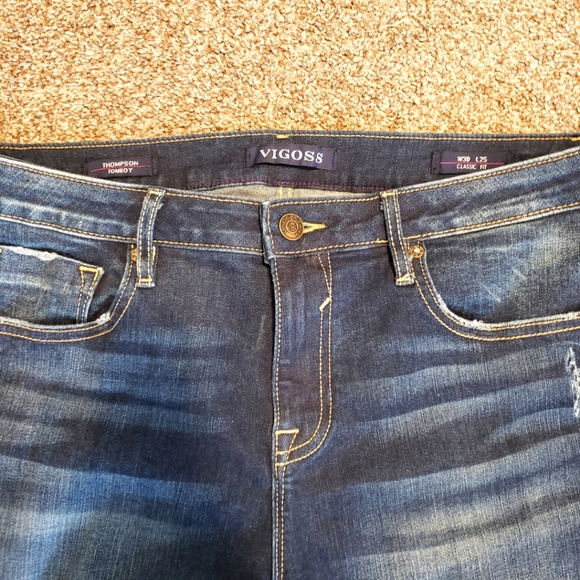 VIGOSS stretchy distressed denim Thompson Tomboy jeans sz 30 in great condition - Picture 6 of 6
